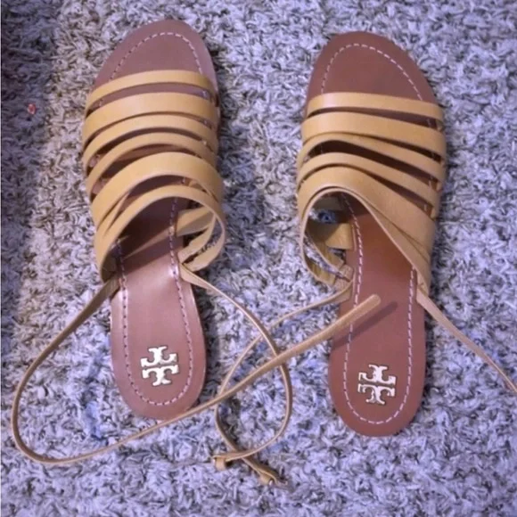 Tory Burch Gladiator Strappy Sandals - Picture 2 of 5